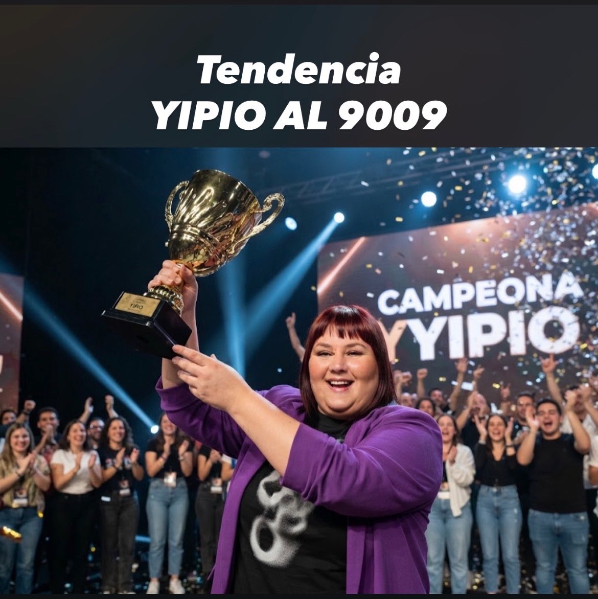 GranHermanooX26's tweet photo. Tendencia desde este momento
“YIPIO AL 9009” 

Dale que en tres días la hacemos ganadora de #GranHermano https://t.co/MPzg2r4pgg