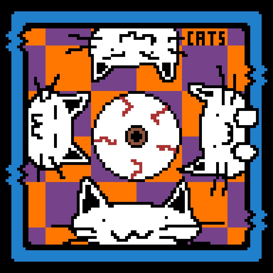 gambitono's tweet photo. #pixelartㅤ #pixel #cats #eye https://t.co/09cAcY79QK