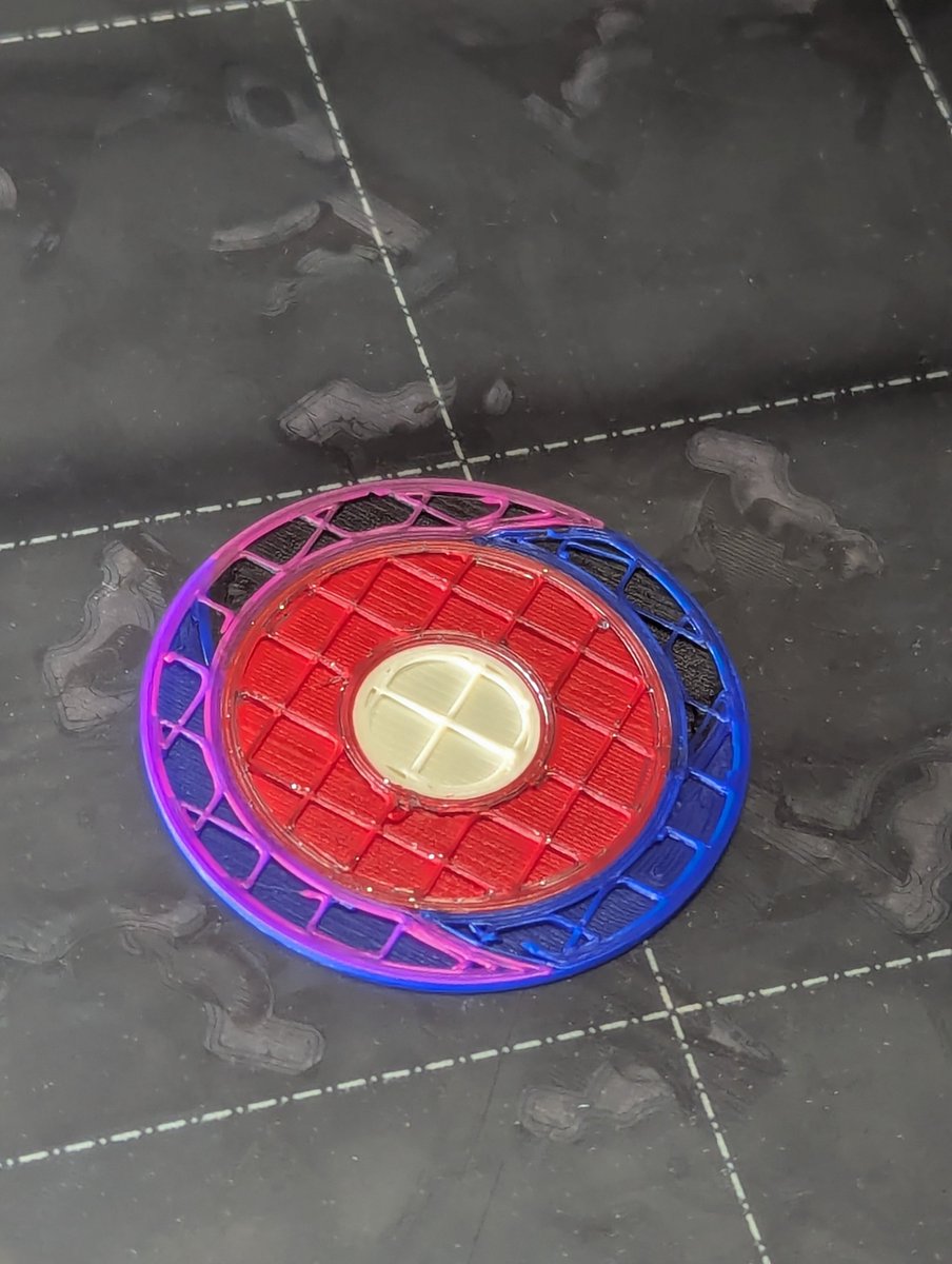 relions3D's tweet photo. First Core One #indx print. Couple hiccups while building. 1 wrong magnet at a tool and tools still not proper detaching while switching. but its progress!!!! #3dprinting #multicolor #clean #prusa https://t.co/KBmlCSk5uE