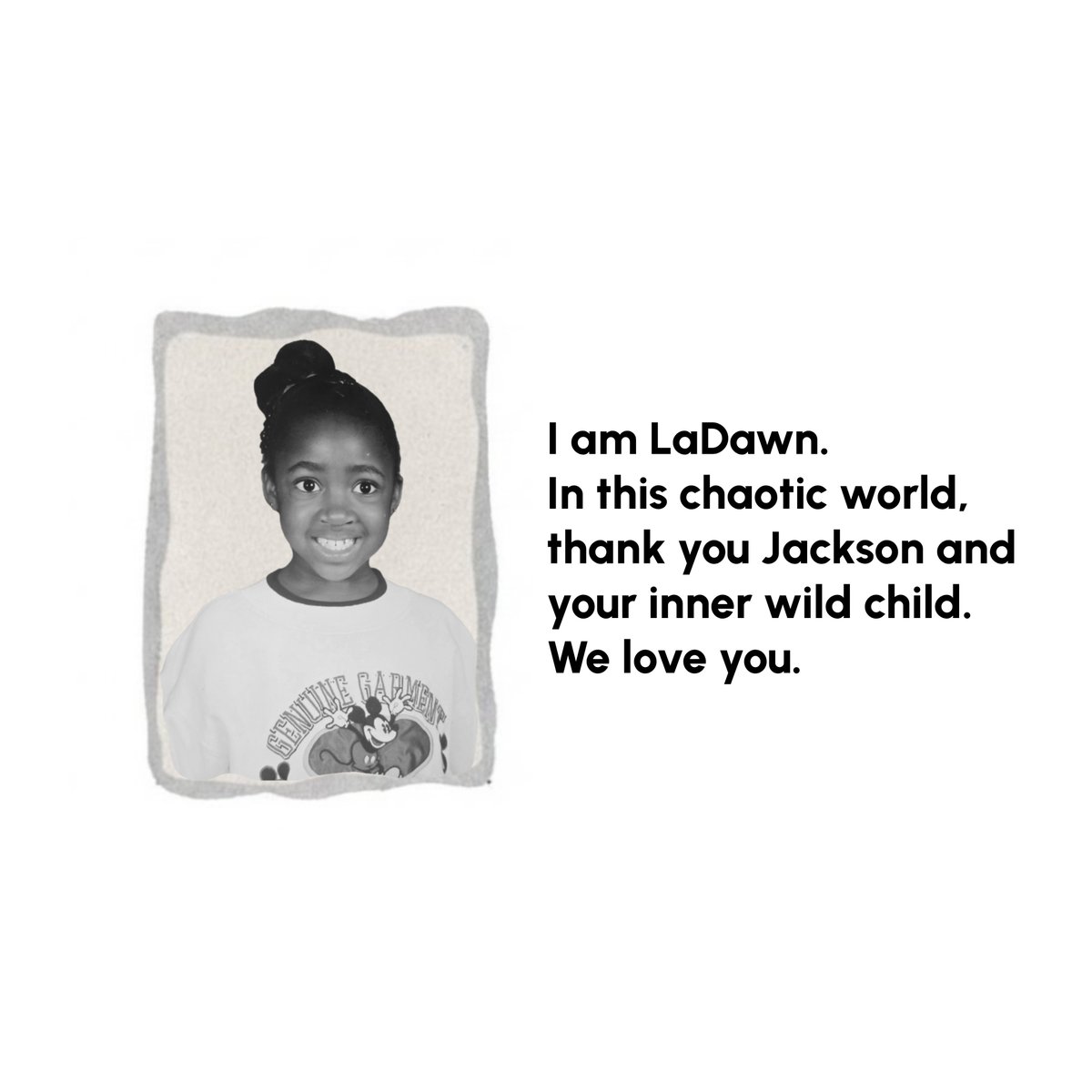 LaDawnDawnny's tweet photo. I am LaDawn.
In this chaotic world, thank you Jackson and your inner wild child.
We love you. 🖤

THANK YOU @JacksonWang852 

#JacksonWang
#JacksonWangXApple 

Pre-save : https://t.co/uwbsi8EHOM https://t.co/DNw0PpJBeB