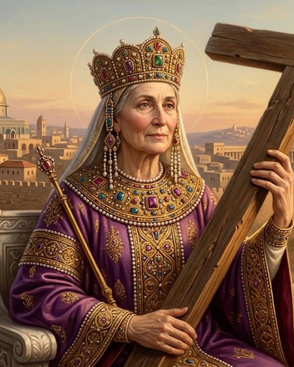 ferx30's tweet photo. Santo do Dia — Santa Helena Imperatriz. Celebrada em 18 de agosto, Santa Helena foi mãe do imperador Constantino e ficou marcada pela peregrinação à Terra Santa e pela tradição da descoberta da Cruz de Cristo. Sua história também recorda que poder https://t.co/hBtmELvWoF