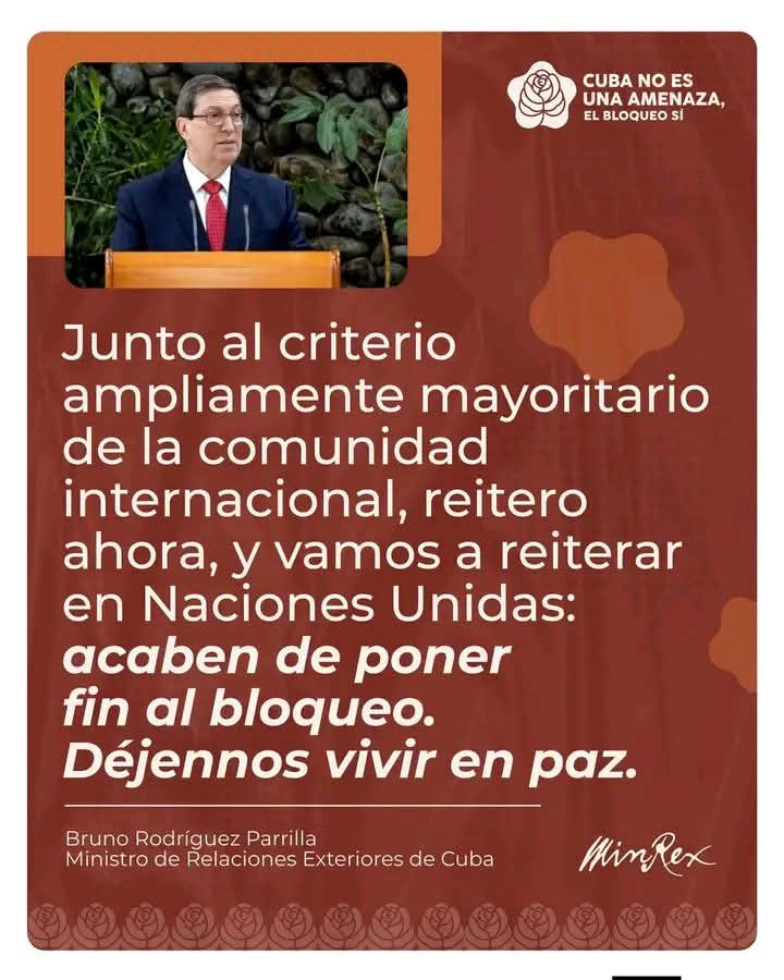 RobertoGlezMu's tweet photo. Cuba no es una amenaza, el bloqueo sí.
#MejorSinBloqueo
#Mayabeque https://t.co/CuMEQfhXmw