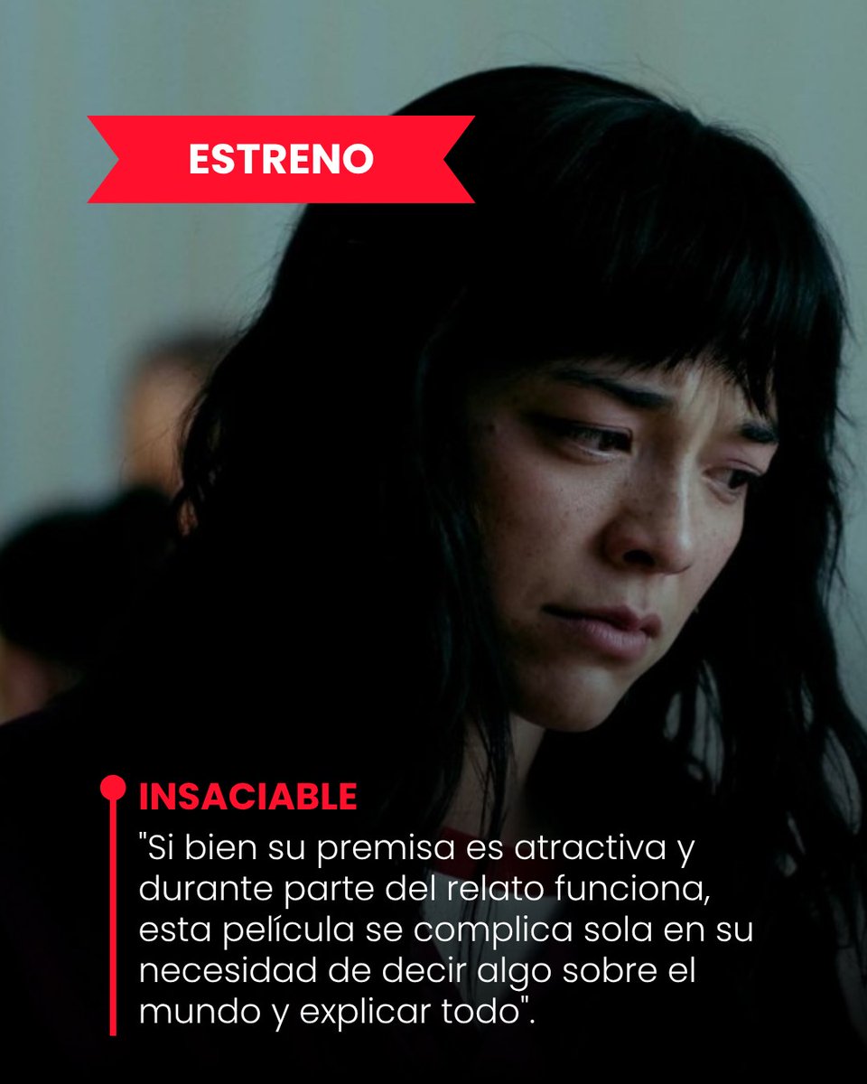 313Anke's tweet photo. ESTRENO 🎬 , de Natalie Erika James: ⭐⭐⭐⭐⭐ (5/10) para Guillermo Colantonio
"Si bien su premisa es atractiva y durante parte del relato funciona, esta película se complica sola en su necesidad de decir algo sobre el mundo y explicar todo". ✍️ https://t.co/ylTI87lDBE