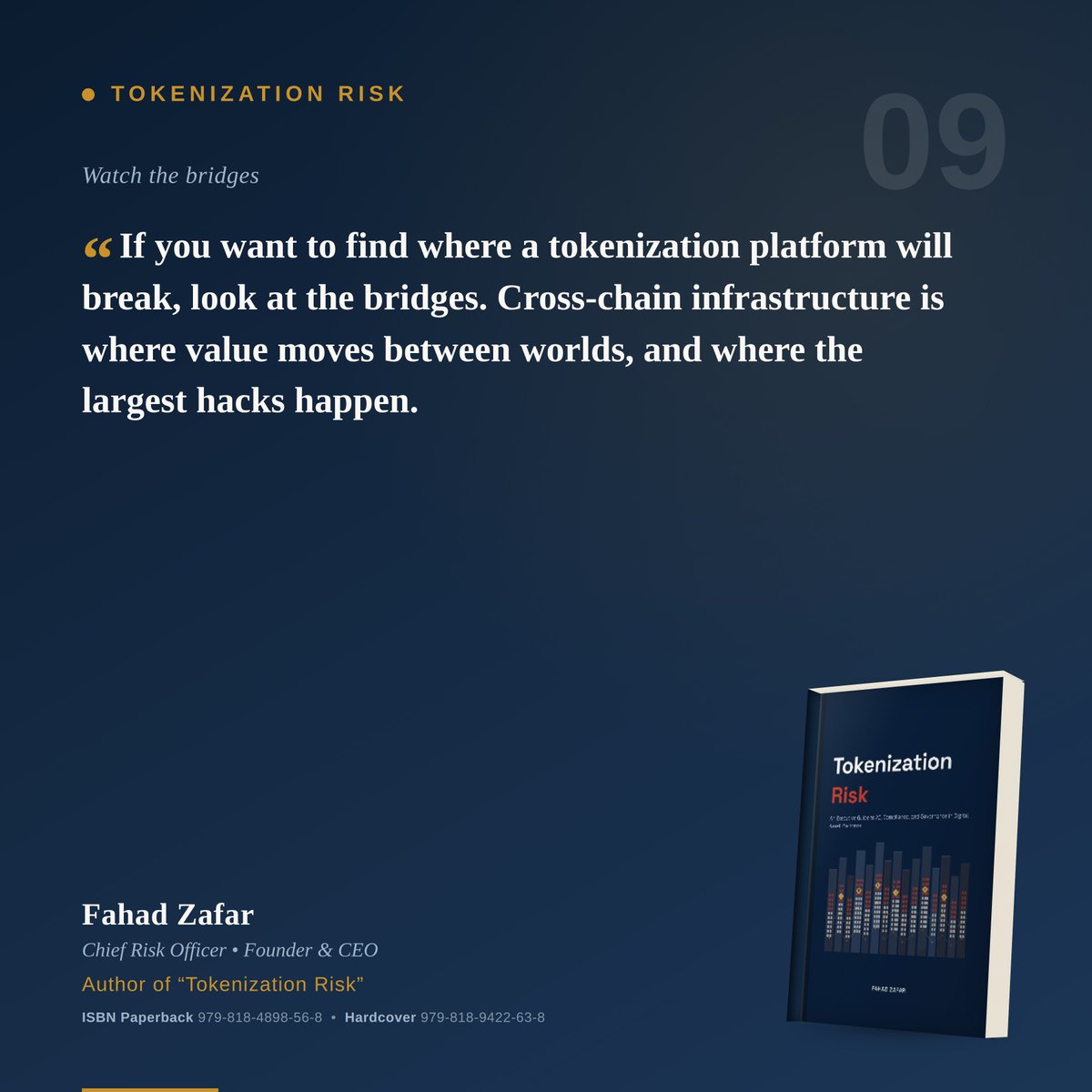 TokenizationRis's tweet photo. "Tokenization Risk"
An Executive Guide to AI, Compliance, and Governance in Digital Asset Platforms

https://t.co/vlG5jz9gNH…

#TokenizationRisk #Tokenization #Risk #AI #DigitalAssets #Blockchain #Web3  #quote #quotesoftheday @johnjdagostino https://t.co/huXZxYW3k1