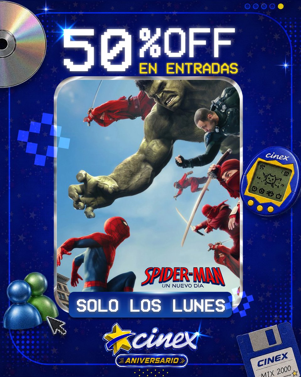 CinexVe's tweet photo. El antídoto oficial contra los ánimos bajps de los lunes: Entradas con 50% OFF en #Cinex 🔥🍿

Mañana podrás disfrutar de tu historia preferida a mitad de precio.

RT 🔁 si ya estás eligiendo película.

Me Gusta ❤️ si el cine los lunes es tu secreto de la felicidad. https://t.co/bHNymP5M8u