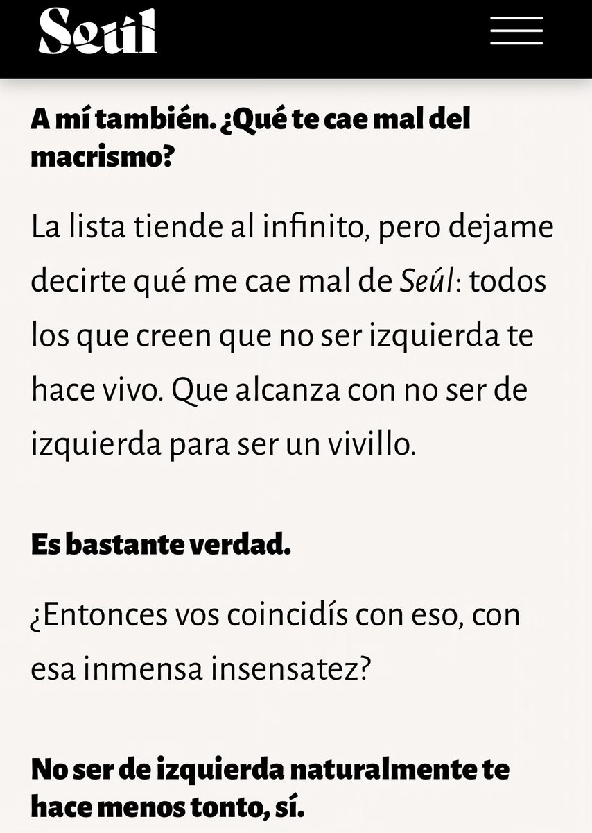 icevainillaice's tweet photo. Ahora que todos saben quién es Victoria Liendo vean la nota que le hizo a Llinas. 
Lo interesante no son solo las respuestas sino la exhibición del típico pensamiento burgués conservador de las preguntas. https://t.co/mPhOW1PzVs