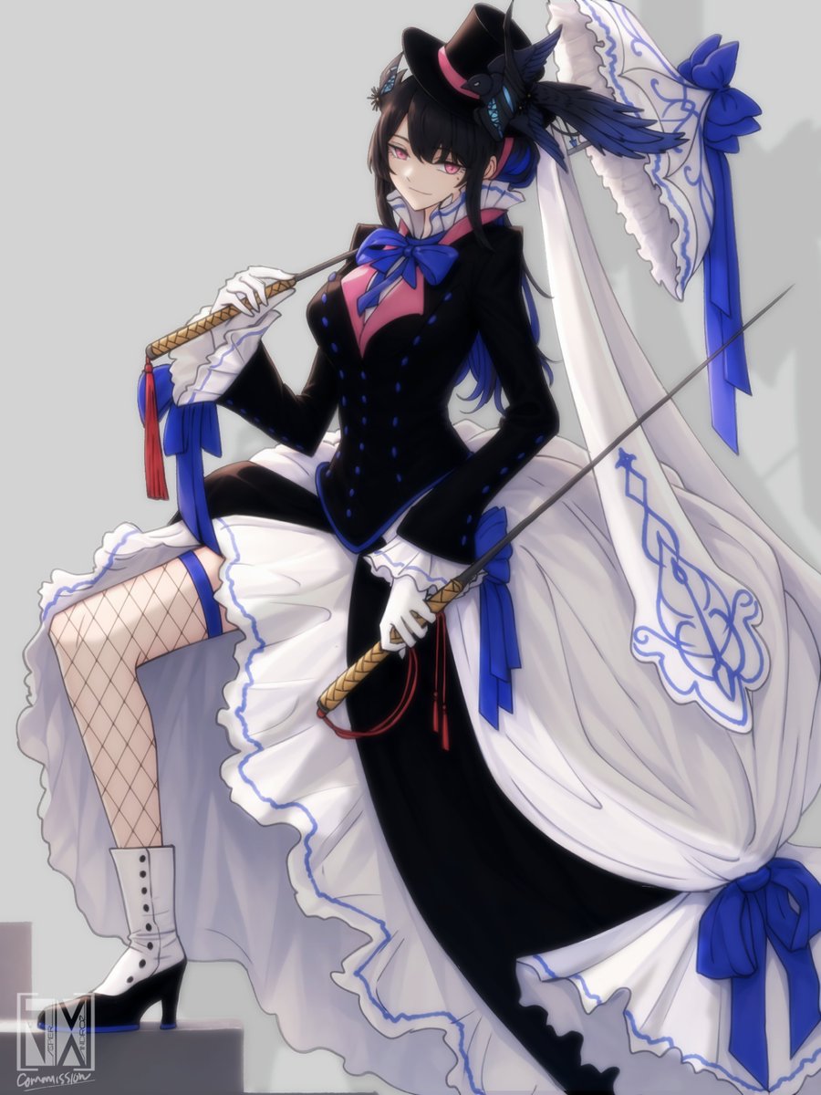 MDB_the_Phoenix's tweet photo. With Nerissa playing Umineko, I thought of another beautiful witch, Yuko from Clamp's xxxHolic.
Lovely commission thanks to @jasjusper #RavenCrafts https://t.co/S8v2Pi43uV
