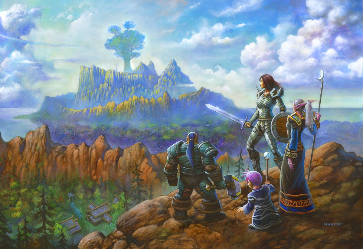 Warcraft's tweet photo. WoW: Forever key art by the legend @AlexHorleyArt https://t.co/MYYy7qKncK