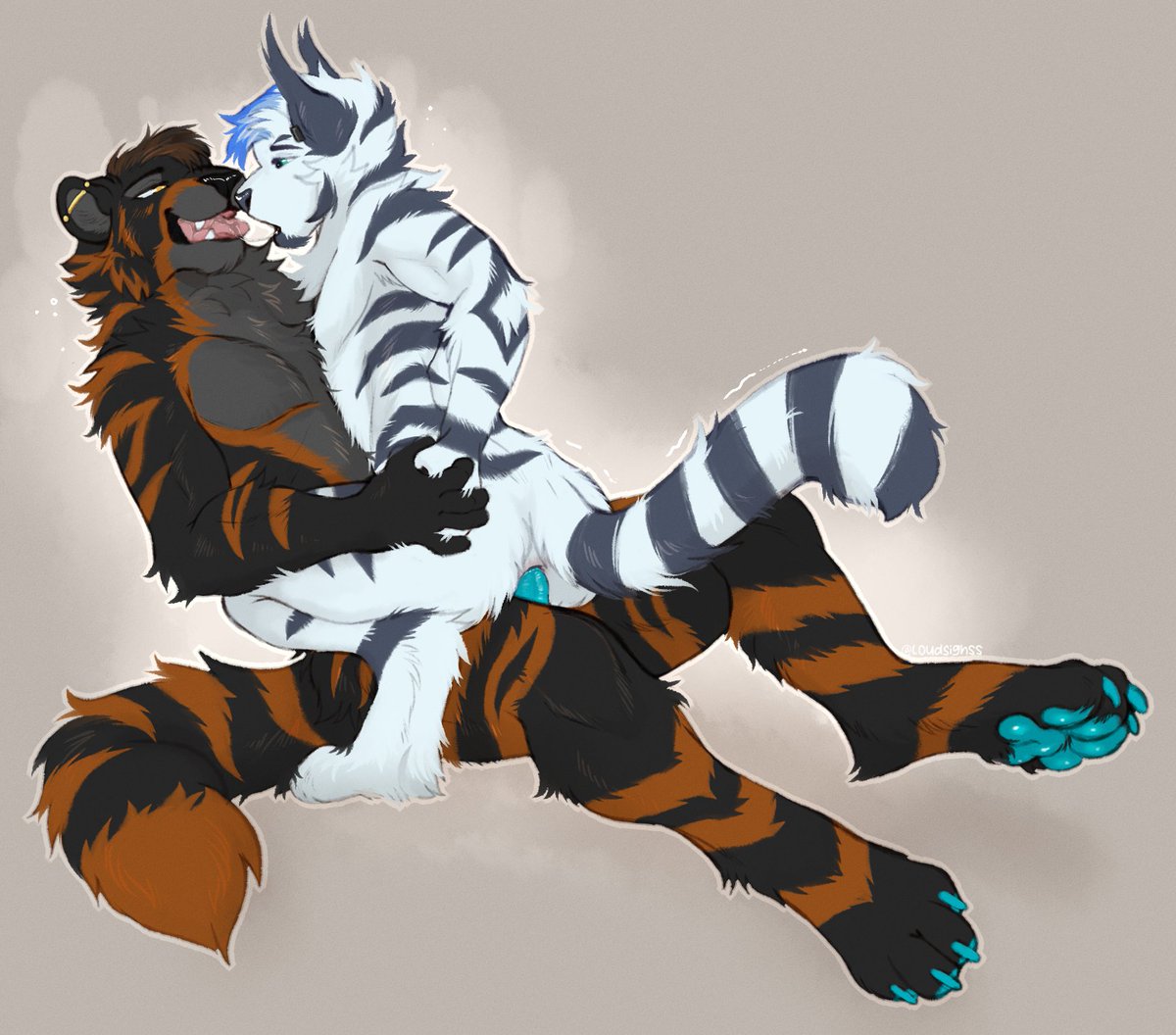 TifexAD's tweet photo. Typical tiger activities with @Lygerithdick ~

🎨 - @/loudsighss https://t.co/v70nS4FBaj
