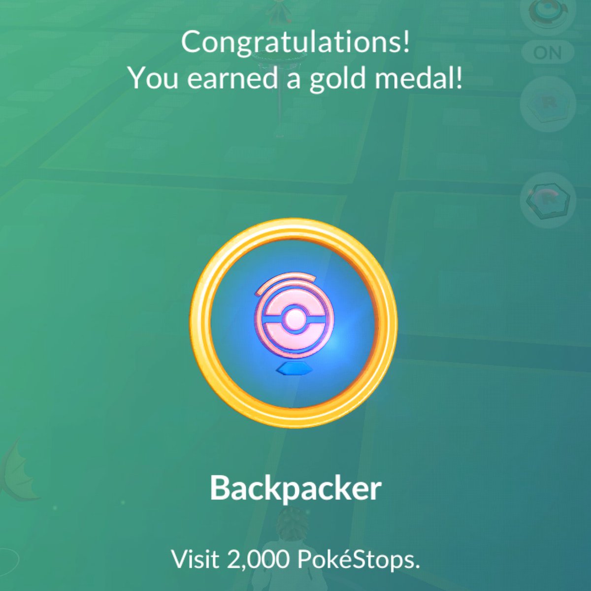 Christo29672913's tweet photo. @Christo29672913  Just Earned A Gold Backpacker Medal For Visiting 2,000 PokeStops 

#PokemonGOfriends
#Pokemon
#PokemonGO https://t.co/uBX6cWjDTM