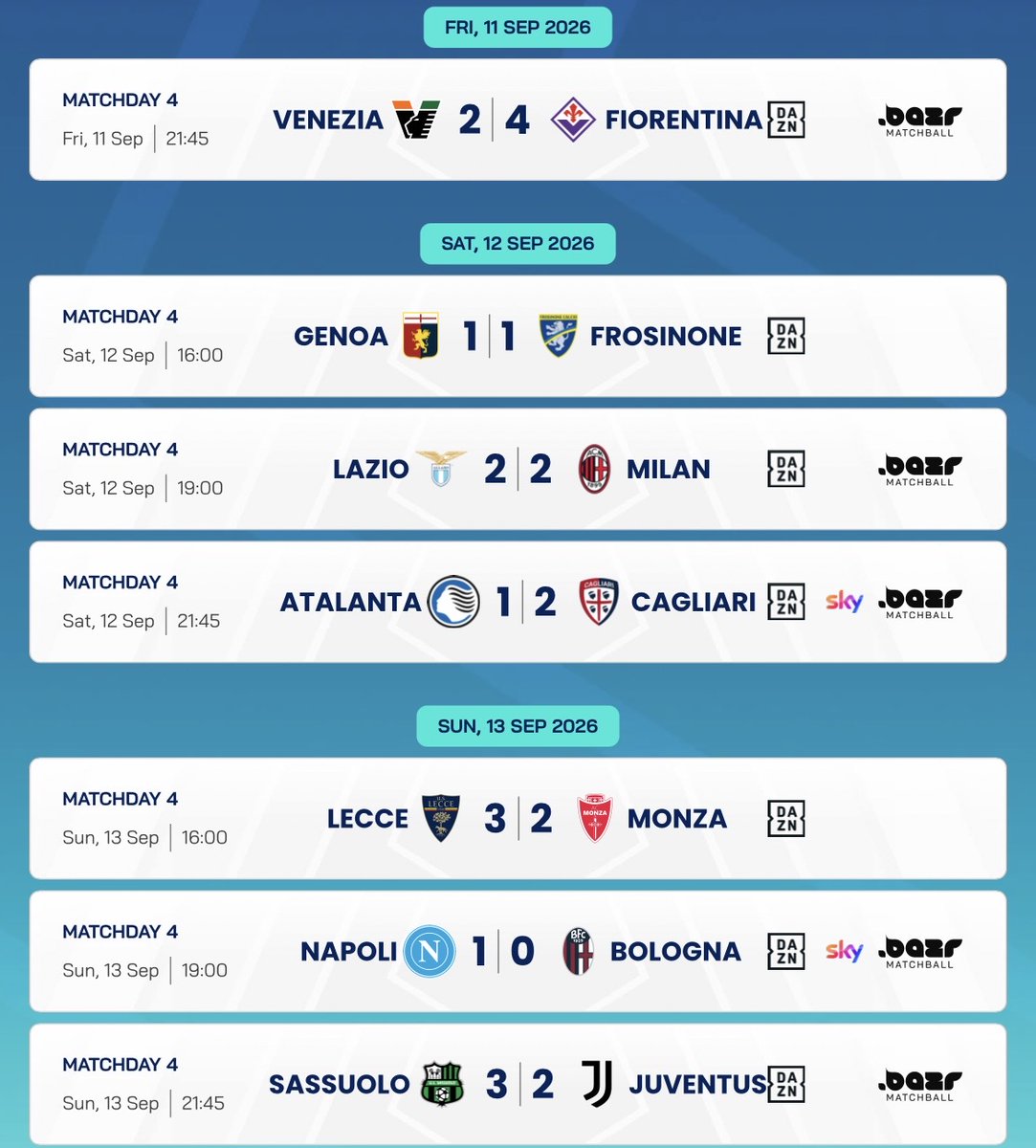 Elcalcio_'s tweet photo. 🚨 || 37 مباراة لُعبت في الدوري الإيطالي: لا توجد أي مباراة انتهت بنتيجة [0-0] حتى الآن..

— الدوري الوحيد من بين الدوريات الخمس الكبرى الذي لم يشهد هذه النتيجة بعد 🥶 https://t.co/W5WmhBGg84