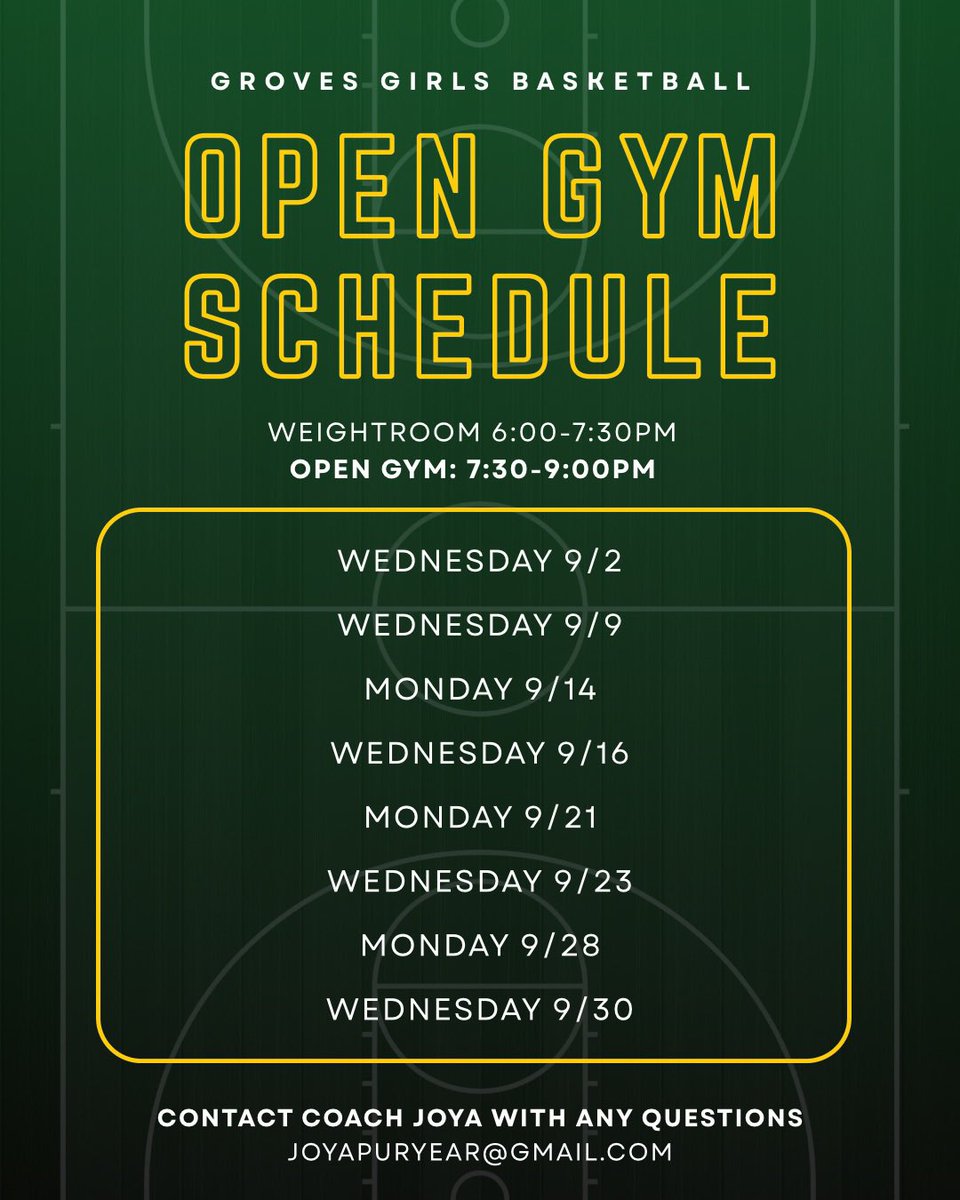 GrovesGirlsBB's tweet photo. Back at it this week! https://t.co/8Qjxx8fVR5