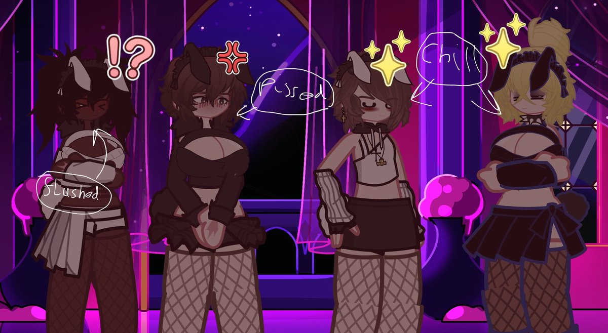 Jackie_Dynomite's tweet photo. ✠☨4 𝕓𝕦𝕟𝕟𝕚𝕖𝕤☨✠

( Silly thing with @Doomedloll
 , @Voidm0mma , 
@unkn0wnfutur3 -<- )

(I fucked up on a thing cuz I'm a retard :] ) https://t.co/pm7FbCAfNa