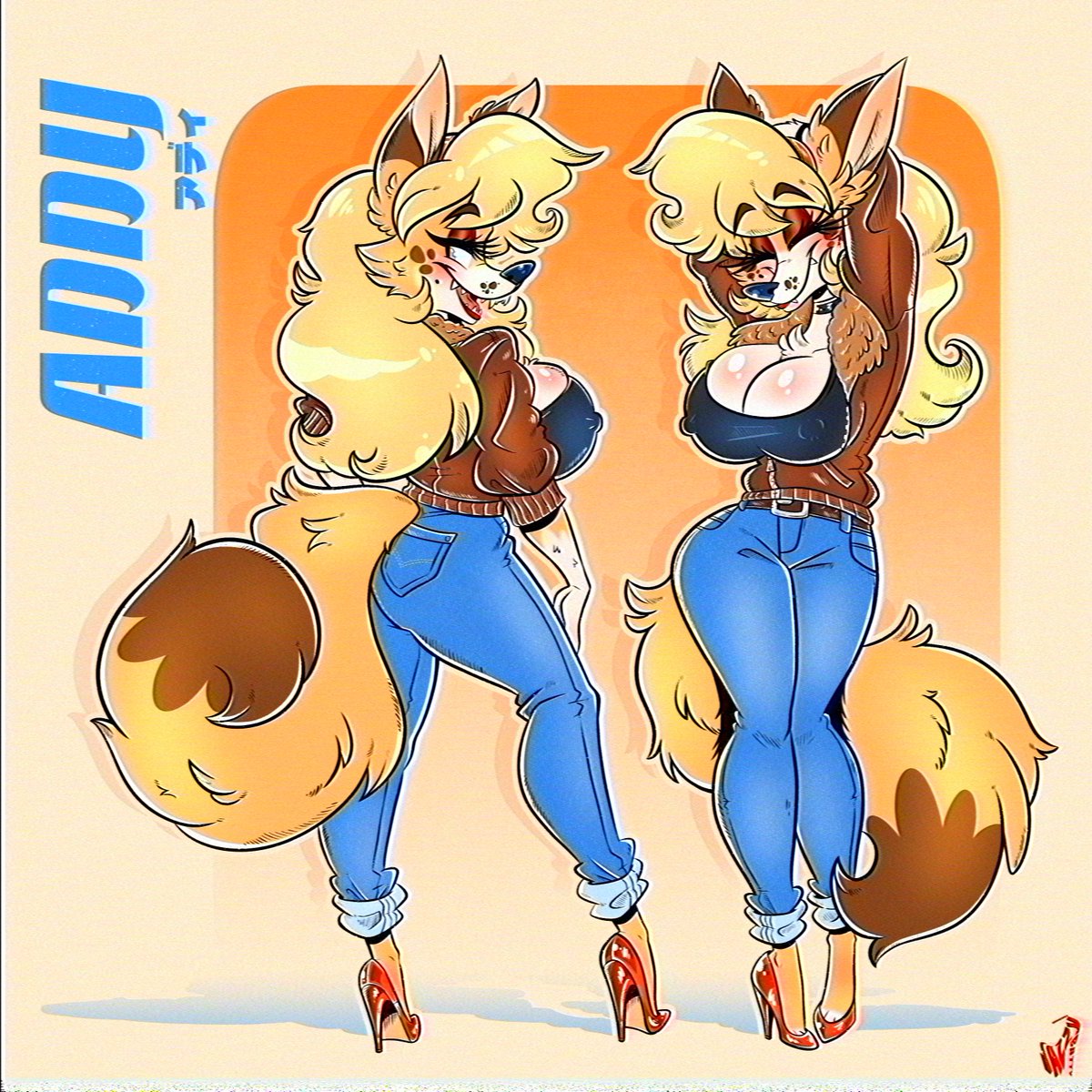 jazzy_batty's tweet photo. She's just being a foxy lady! 🦊👠 https://t.co/HpWZOCQNVZ