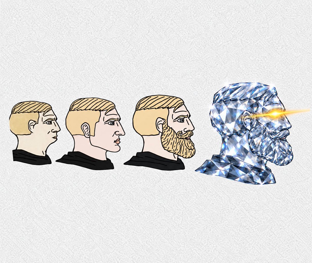 Trollfather's tweet photo. Evolution of a Chad.

Final form: Diamond Hands

solana:AmPojoiSMGzwMMmrXFzovcnUA8UuwSTBf1myCBbhR4Mf https://t.co/AJaZbVk1JO
