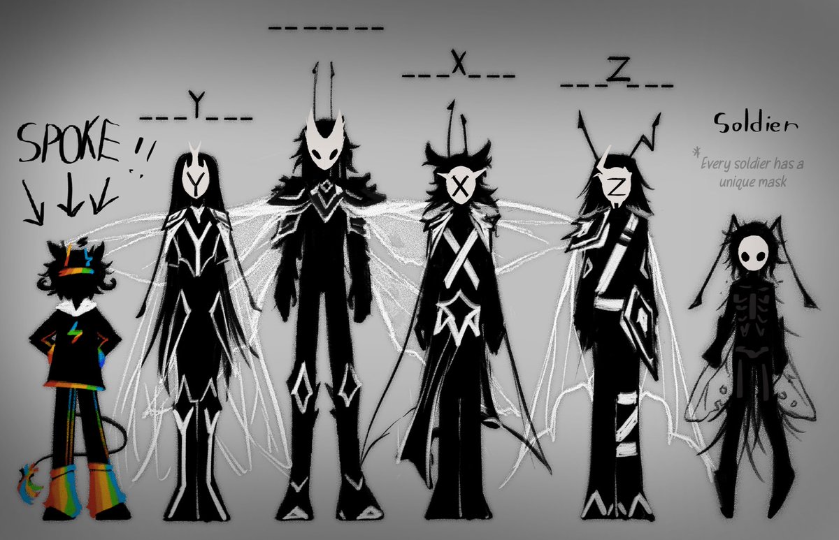 Republic_Lisya's tweet photo. UU headcanons Null edition 

Also designs for the commanders!! 
#unstableuniverse #spokeisherefanart (?) https://t.co/9yfGdekuFS