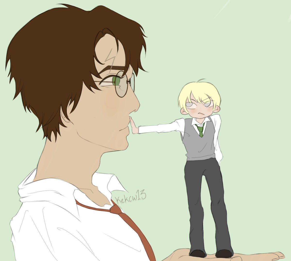 Kekcw13's tweet photo. #drarry #hpdm fanart https://t.co/e6T4a5oK1x