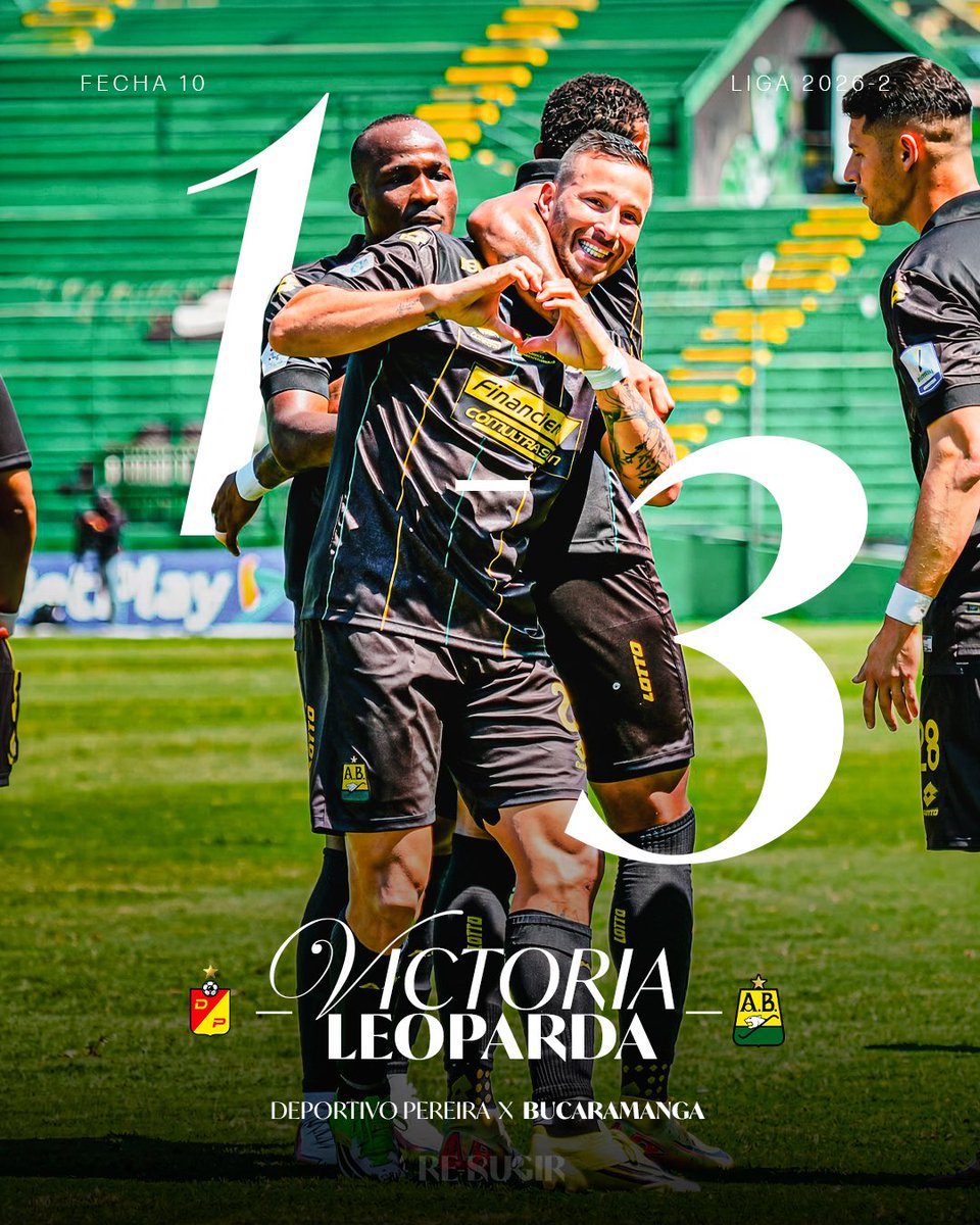 ABucaramanga's tweet photo. ⏱️90’+5’| ¡𝐆𝐀𝐍𝐎́ 𝐄𝐋 𝐋𝐄𝐎𝐏𝐀𝐑𝐃𝐎! Finaliza el partido en Cali.⚽️🔥

#VolvamosA𝐑𝐔𝐆𝐈𝐑 #MiHerenciaMiPasión🫀 https://t.co/pHuLGlBP1E