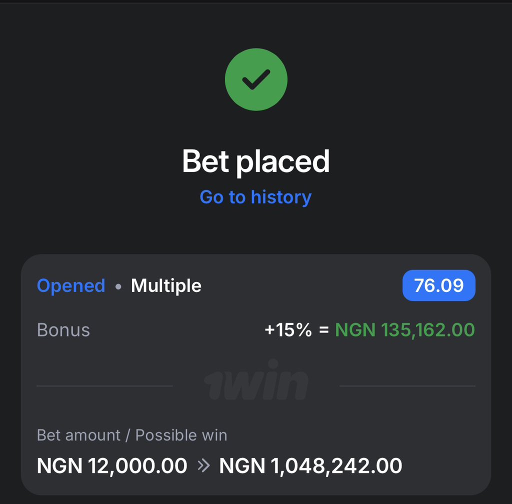lordshipszn's tweet photo. Stake responsibly🏆🔞
The goal is 1meter tomorrow🫵

150 Odds Code: xhXkoY9f
Game Link 🔗 https://t.co/Z4R1ald9jG

70 Odds Edit 🍀 lVffdH0d
https://t.co/TEZIGoeWVU

30 Odds Edit 🍀 WeI0CWcf
https://t.co/dNv6p6BpOY

Register⬇️
🇳🇬 https://t.co/44jrFVxhog
Register now and get 75% of your first deposit as Free Bet immediately🎁

How to Deposit on 1win⬇️
https://t.co/Mz66gZrgoF
Use “LORDSHIP” as promo code.