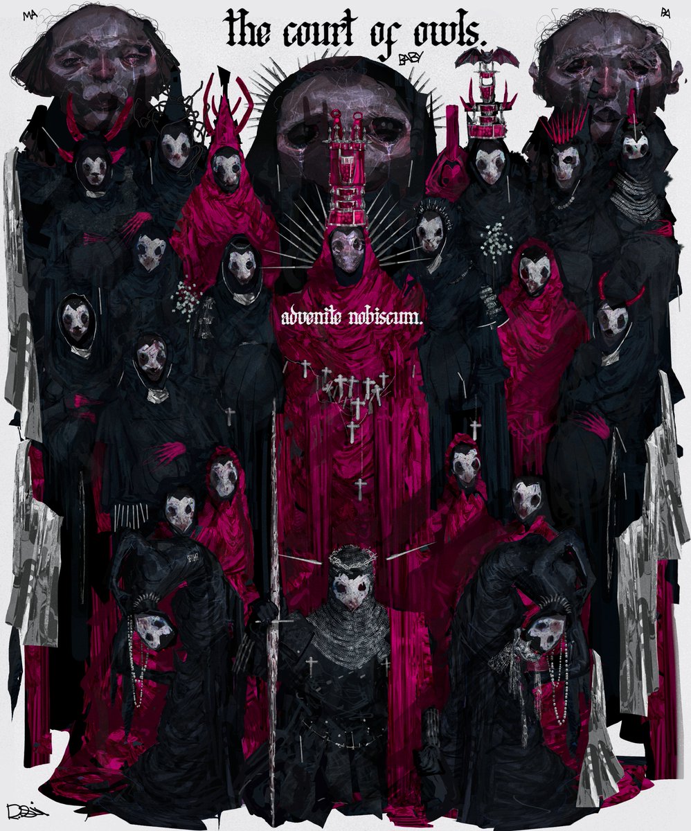 rxzarx's tweet photo. the court of owls https://t.co/3fWpYjZ8xw