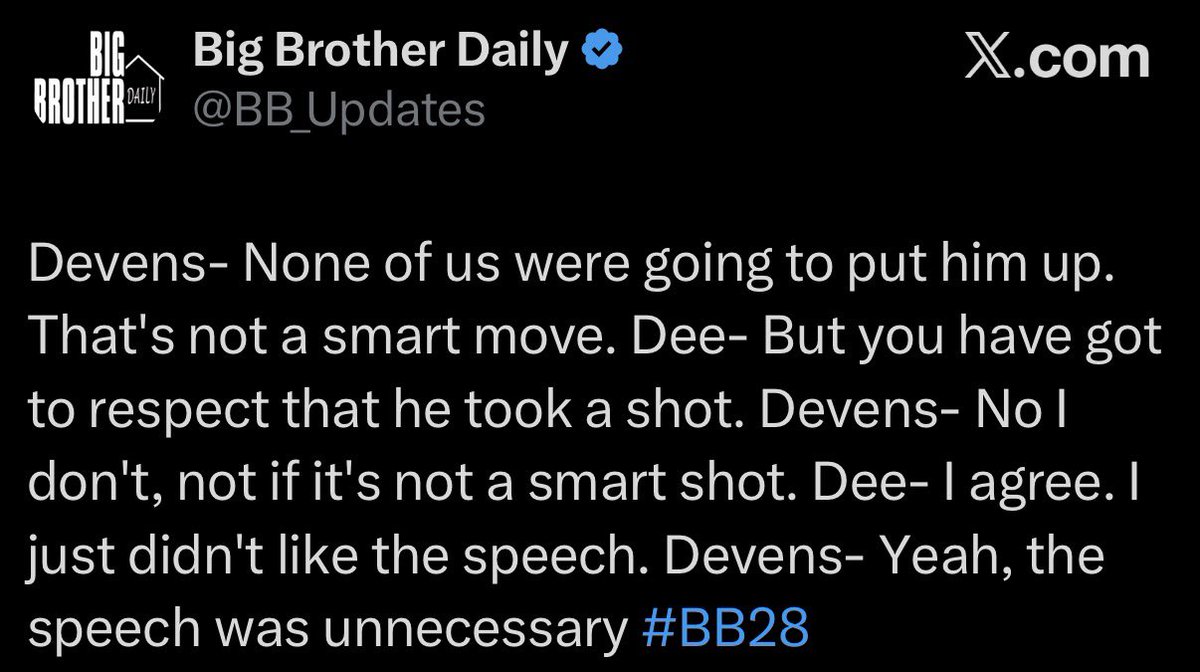 alltoounwe1l's tweet photo. so the icons are the only ones allowed to have emotions and act however they want I guess #bb28 https://t.co/m5srIVjx2L