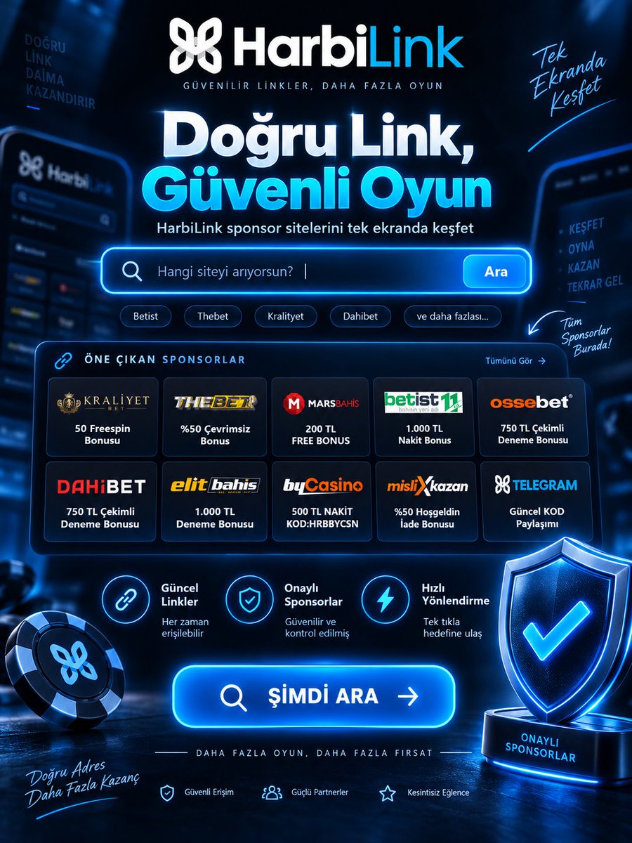 odeyensiteler's tweet photo. ✨ Aradığın fırsata hızlı ulaş! 🎯 Güvenilir bahis siteleri ve güncel bağlantıları keşfet.
Bonus dünyasındaki yeni seçenekleri tek ekranda gör. 🌟

🎁 https://t.co/9uPREerpq3
📲 https://t.co/hVGZAgQ3lZ

#bonusfirsatlari #denemebonusu #harbilink https://t.co/4nV4dtqrVL