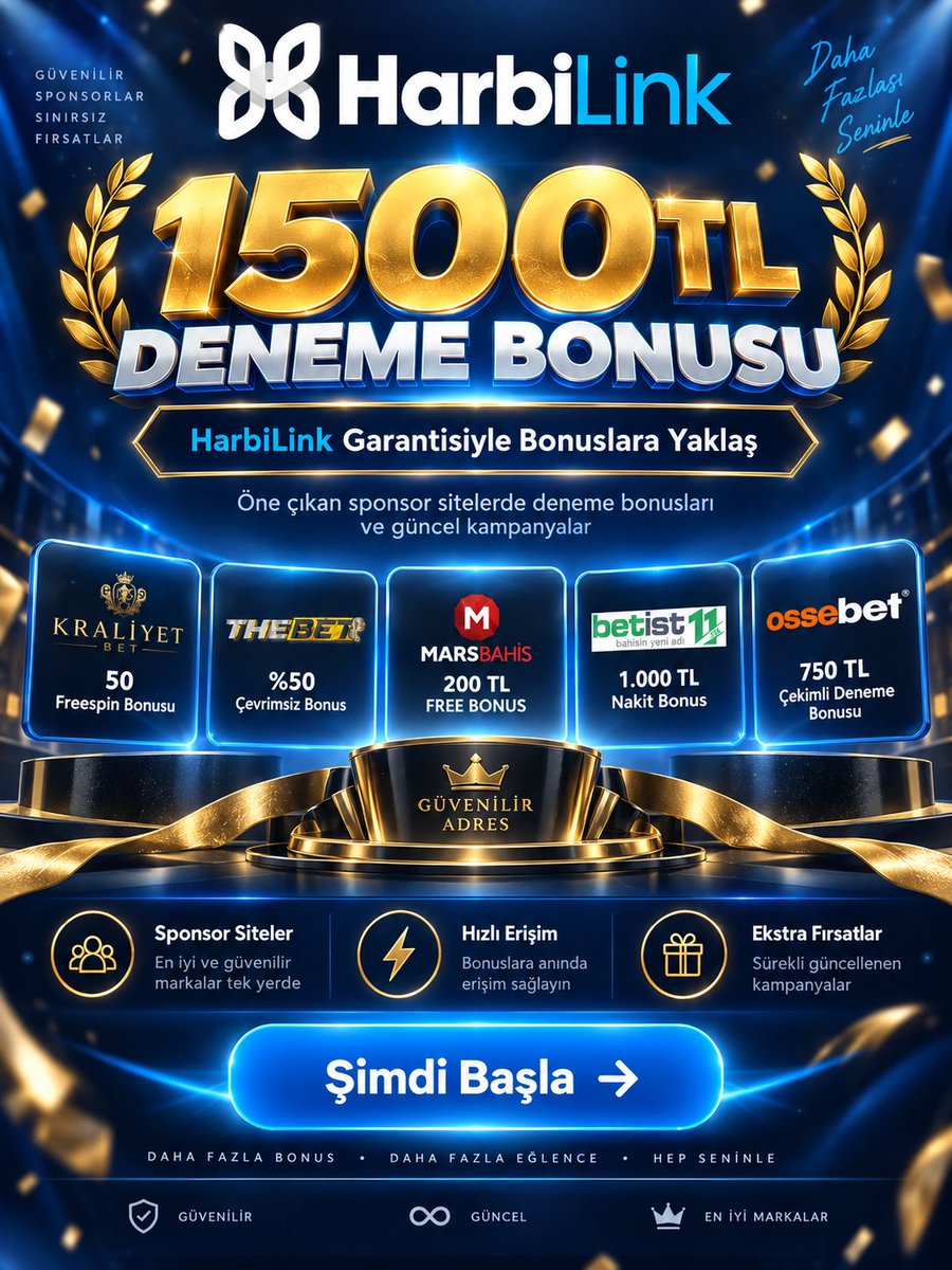 odeyensiteler's tweet photo. 🎁 Bugünün fırsatları hazır! 🎯 1500 TL deneme bonusu fırsatlarını ve güncel kampanyaları keşfet.
Fırsatları takip et, güncel seçenekleri kaçırma. 🔔

🎁 https://t.co/9uPREerpq3
📲 https://t.co/hVGZAgQ3lZ

#denemekodlari #bonuslar #harbilink https://t.co/sTxHoT47h5