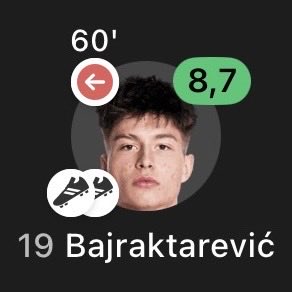 RisingStarXI's tweet photo. 🇧🇦💫 𝗘𝗦𝗠𝗜𝗥 𝗕𝗔𝗝𝗥𝗔𝗞𝗧𝗔𝗥𝗘𝗩𝗜𝗖́ (𝟮𝟭) against Sparta Rotterdam: 

• 60 Minutes
• 2 ASSISTS 
• 30 / 30 ACCURATE PASSES
• 4 Chances Created
• 3 Touches In Opposition Box
• 39 Touches

𝗧𝗛𝗘 𝗙𝗨𝗧𝗨𝗥𝗘 𝗢𝗙 𝗕𝗢𝗦𝗡𝗜𝗔 🇧🇦⭐️ https://t.co/DkbUpQkNxp
