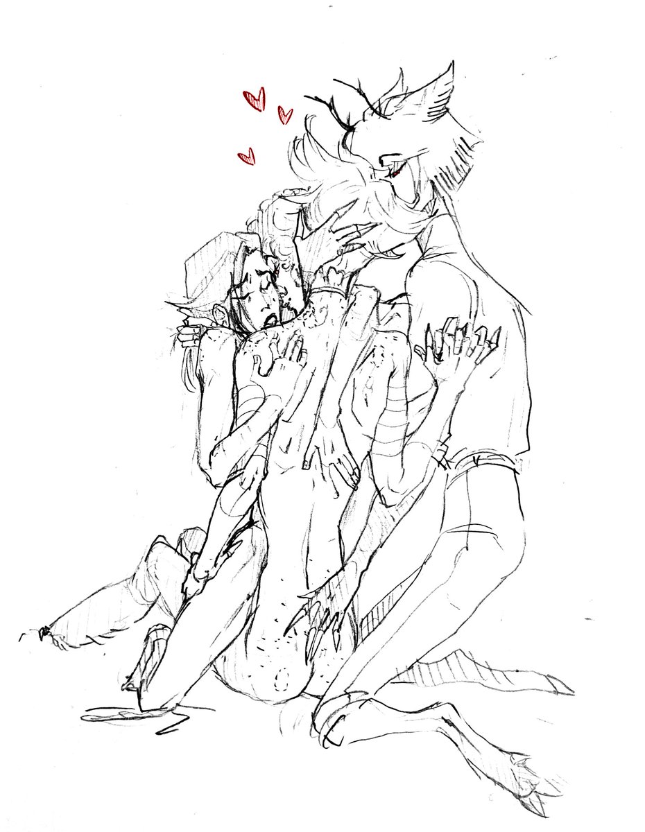 abadcaramel's tweet photo. this one was just a bonus foursome doodle. don't look to close (please) - maybe one day i will return to the idea properly. #radiodust #nsfw
oki, spam done, byeeeeeee https://t.co/kdxUCsv2Hh