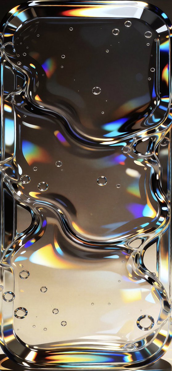 wallpaperscapes's tweet photo. Liquid Light, Modern Glow. ✨🫧

One phone. Two sleek glass-inspired moods. 🖤🌈

🔒 Lock Screen — Prism Glass
🏠 Home Screen — Aurora Flow

Which one would you choose? 👀

#Wallpaper #iPhoneWallpaper #GlassAesthetic #Abstract #LiquidGlass #ModernAesthetic https://t.co/BprpJxvOIJ