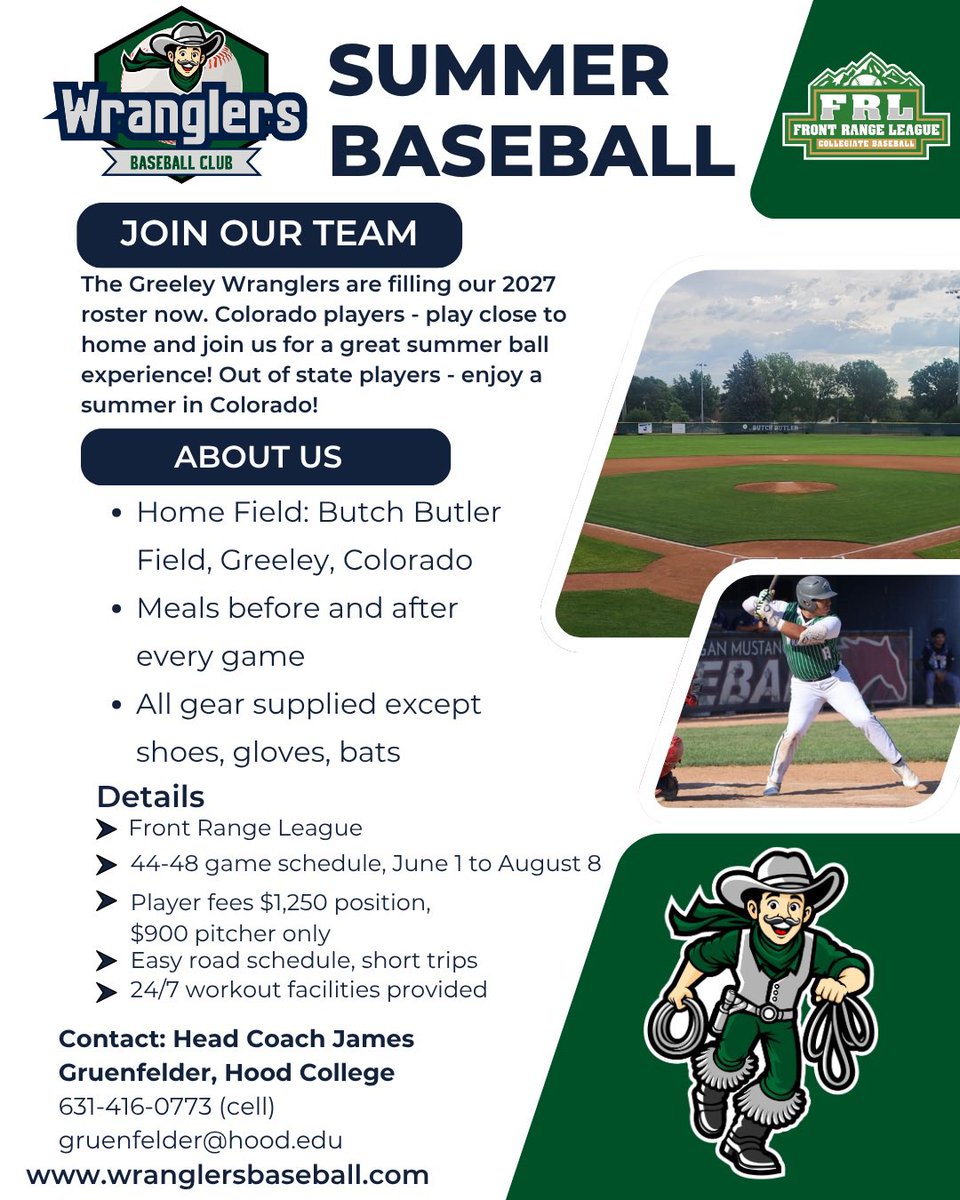 JamesGroony's tweet photo. College players and high school college commits, this is a chance to play in a highly competitive summer collegiate wood bat league. Please contact me if you are interested! https://t.co/fEIgD535Kz