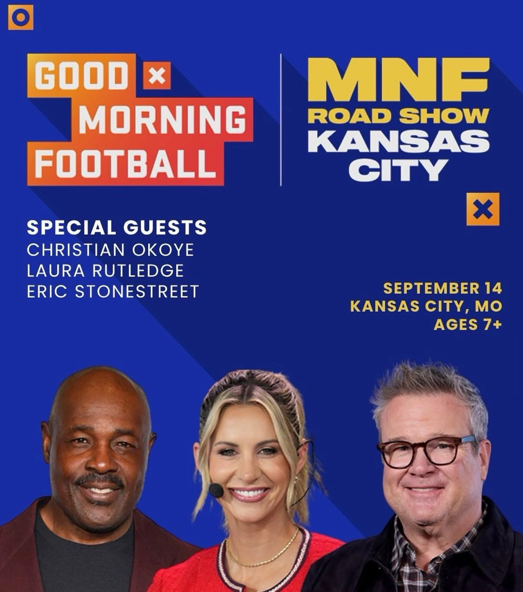 laurarutledge01's tweet photo. Tomorrow morning 👀🏈 

Good Morning Football is LIVE from KC Live! in Power &amp; Light starting at 7AM!

Come kick off game day with @gmfb, @alexsmith_11, @ericstonestreet, @lauramrutledge, @christianokoye35 &amp; more.

Free to enter for ages 7+ | Doors open at 6AM less https://t.co/8kKWhOUyxZ