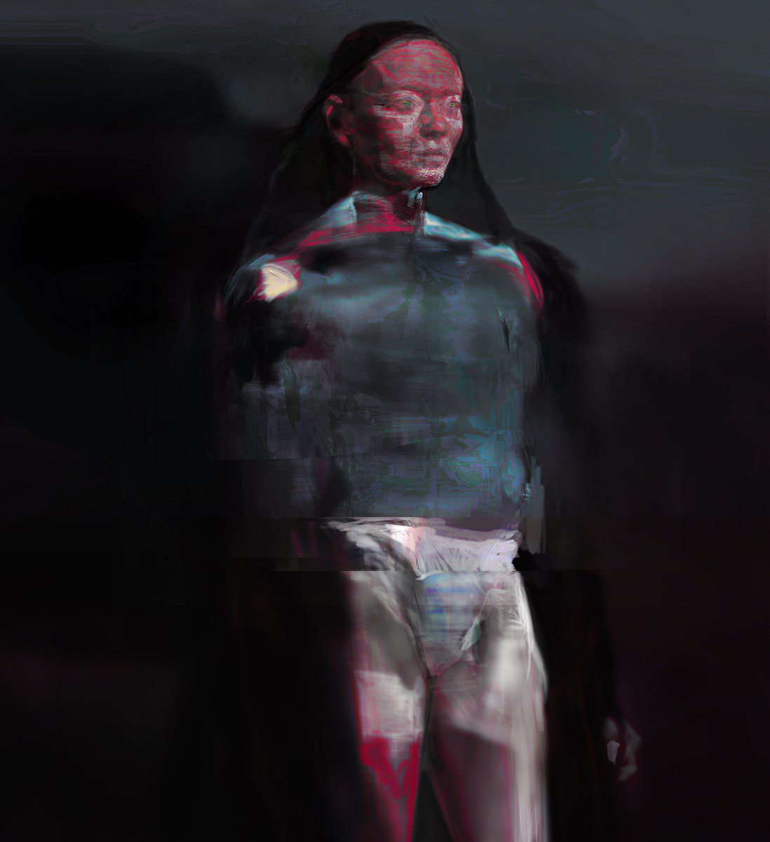 jeffsimpsonkh's tweet photo. Hooded figure, painted in Photoshop with a Wacom Intuos https://t.co/lhk4WjoNiJ