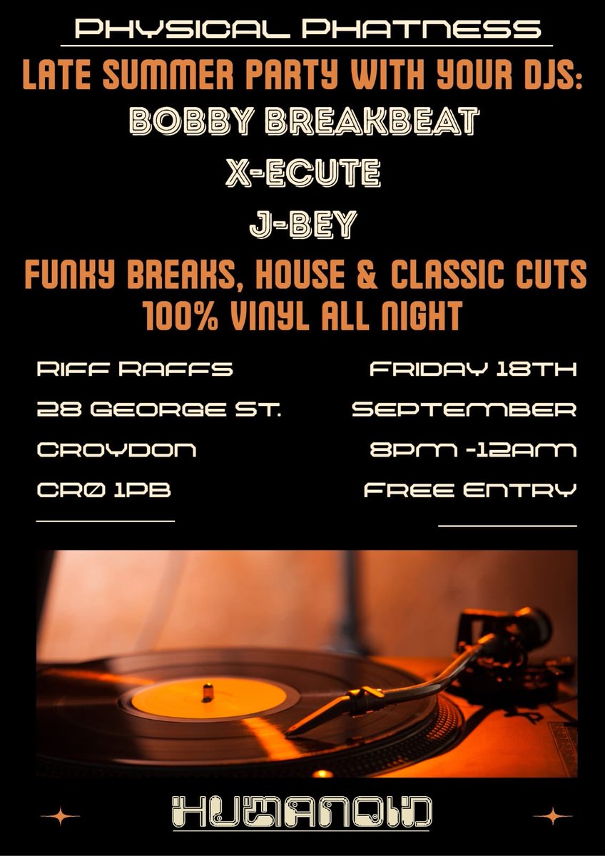 dj_xecute's tweet photo. For anyone who is around South London / Croydon on Friday 18th September…… https://t.co/o1ygLX2hIl