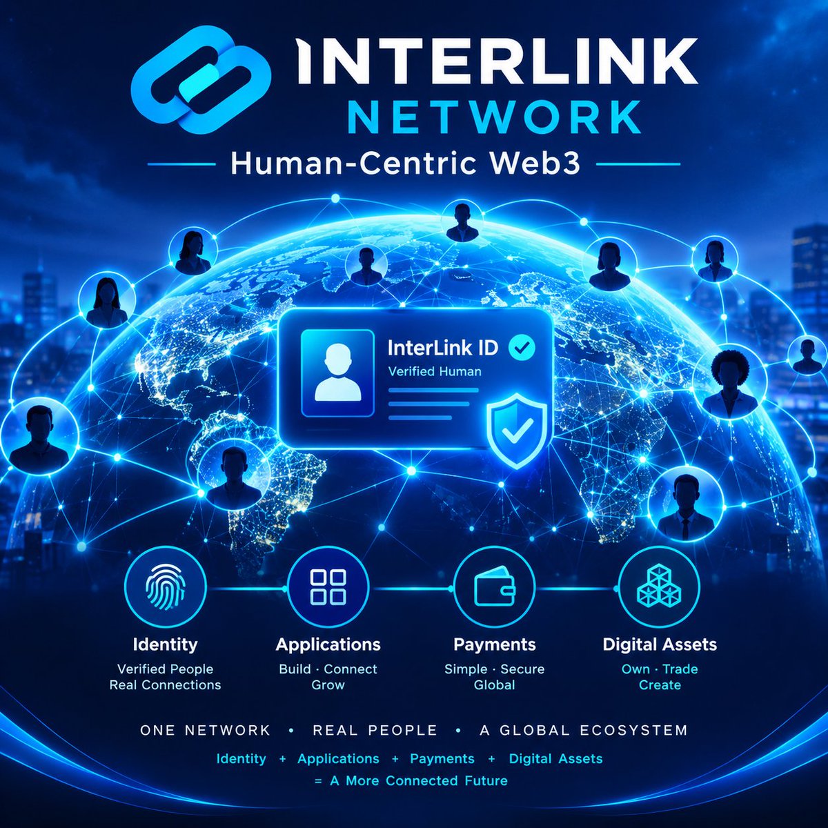 Faaliy007's tweet photo. InterLink Network is more than technology—it is about creating meaningful connections.

A future where people, identity, applications, payments, and digital assets come together with purpose, trust, and simplicity.#InterLink #ITLG #ITL https://t.co/xvKK8SRerq