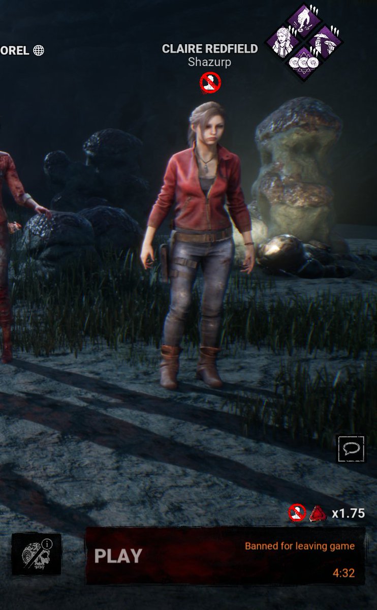 Shazurp's tweet photo. @DeadbyDaylight Can we talk about the server issues? Been kicked out of 2 games out of like 10 I played and now I'm, also getting banned? What is this bs? https://t.co/uY2qSZM5f8