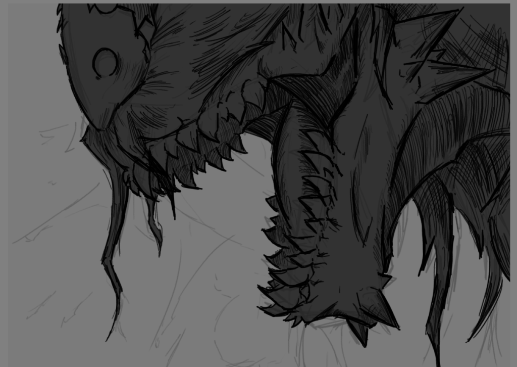 Lilnibblez07's tweet photo. but i got this really cool wip picture out of it https://t.co/LmIxQVfaro
