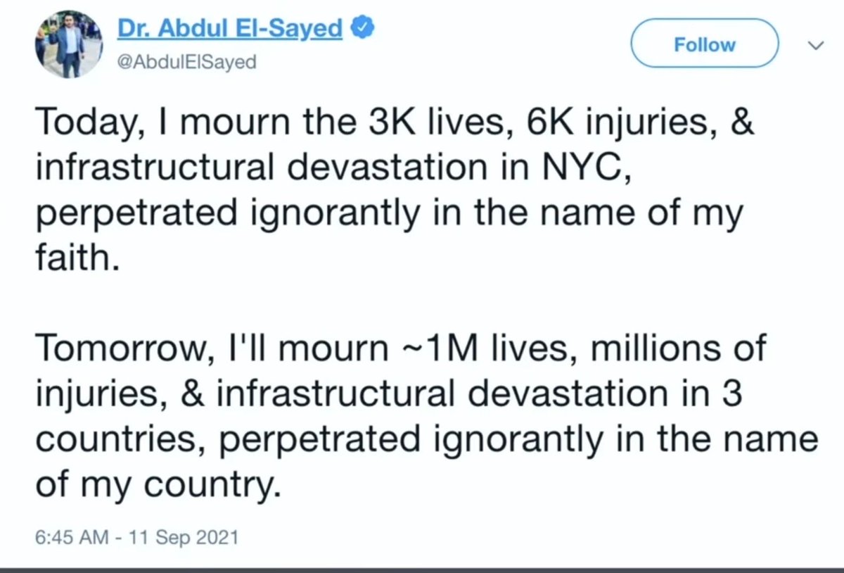 AlaskaPatri0t's tweet photo. @AbdulElSayed Doc, if you actually make it to the Senate you don’t get to pick which parts of the country you mourn.

You raise your right hand and swear to support and defend the Constitution of the United States against all enemies, foreign and domestic. Not “my faith first, America second.” Not “the 3,000 on 9/11 were a tragedy but let’s immediately pivot to how my country is the real problem.” That oath doesn’t have a footnote for people who think the body count in Iraq and Afghanistan somehow cancels out what was done in the name of their religion on a Tuesday morning in New York.

And while we’re doing civics: there has never been a law that stops a sitting president from buying or selling stocks. Congress and the Senate have the STOCK Act and disclosure rules. The president does not. That’s not a loophole somebody just invented. That’s how it’s always been. You might want to get that through your skull before you start lecturing everybody about who is “ignorantly” acting in whose name.

You spent the 20th anniversary of 9/11 drawing a moral equivalence between jihadists flying planes into buildings and the country that got attacked. Then you deleted it when it became inconvenient. That’s not “nuance.” That’s telling Americans whose side you’re really on when the cameras aren’t rolling.

If you want the job, take the oath like you mean it. Or stay on Twitter and keep mourning the wars instead of the people who started them.

P.S.

Doc, one more thing before you start equating body counts on the anniversary of 9/11.

Christianity had already been around for six centuries before your prophet ever heard a word in that cave. The God Christians and Jews were already worshipping didn’t need a 7th-century rebrand. “Allah” is just the Arabic word for the same God — not a new product line you get to claim while you mourn the wars more loudly than the 3,000 people murdered in New York “in the name of my faith.”
When you raise your hand for the Senate you swear to the Constitution of this country, not to a running tally of who suffered more after the fact. Get that through your skull. The timeline isn’t on your side and neither is the oath. @DeathToAllah

@onelife628682 @potus @professornez