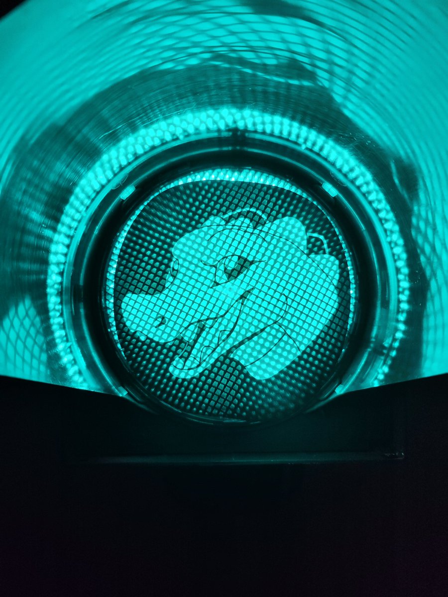 ZarielsArts's tweet photo. Found a spot in our living room for the not so vandalized traffic light that we won at the art show auction of #EF30.

So the amazing @symrea_art helped us vandalize it in our own way! Thanks fable for designing those amazing lenses! 🔥❤️ https://t.co/pLMBW8Nxnr