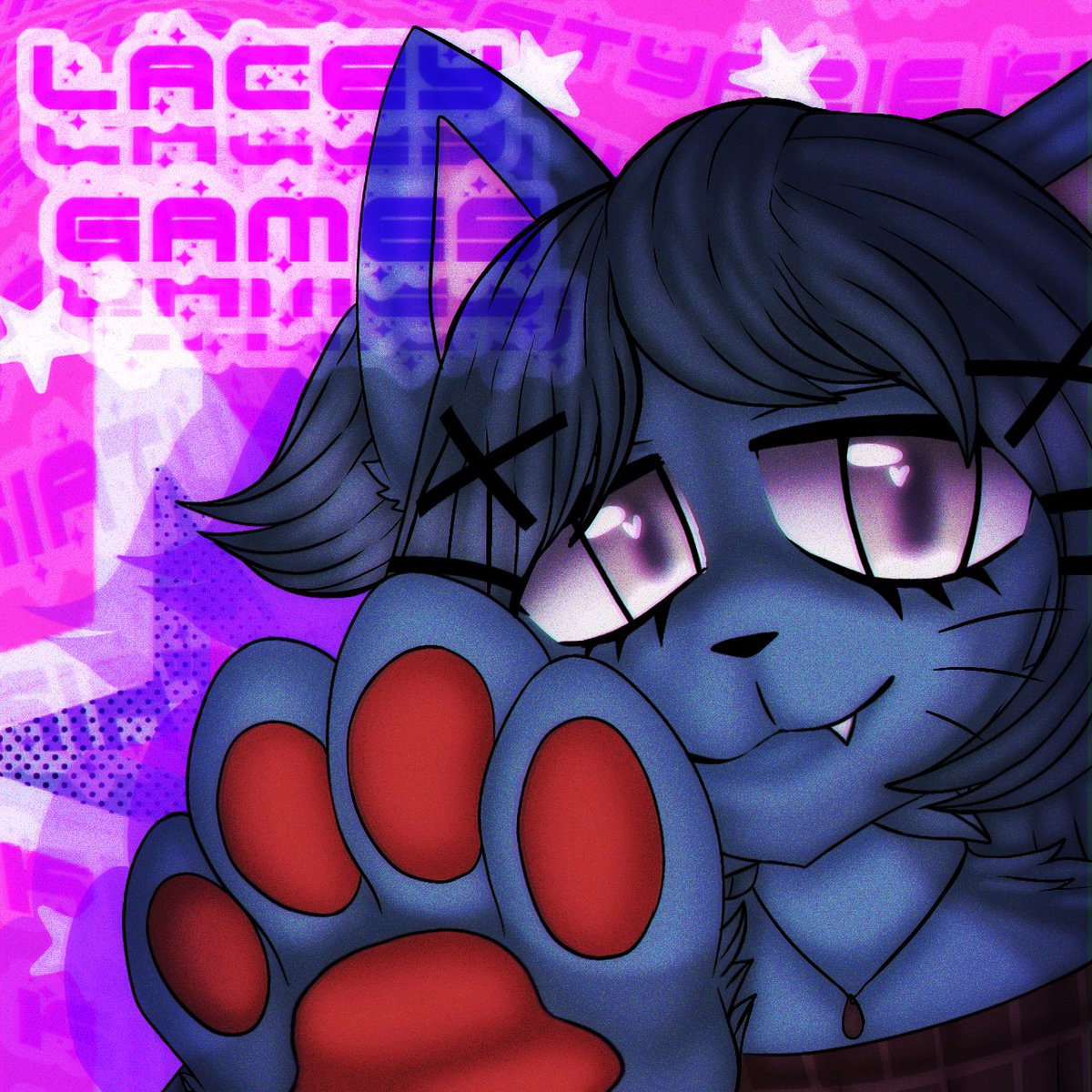 Glaceonthecat's tweet photo. .✦𝚕𝚊𝚌𝚎𝚢 𝚐𝚊𝚖𝚎𝚜 𝚋𝚞𝚝 𝚏𝚞𝚛𝚛𝚢 ݁˖ 
#ibispaintx #furries #y2k 
#CommissionOpens #laceyflashgames https://t.co/bzYI27lyiI