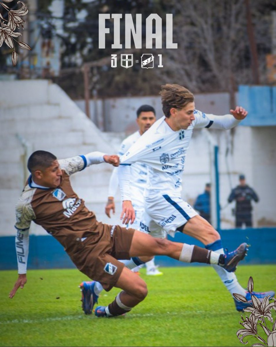 CJAOficial's tweet photo. Final del Partido ⏱️ 

Atenas (RC) 3 - 1 Juventud Antoniana 
⚽ Matías Vicedo 

#VamosJuventud https://t.co/fVi2kHucYd
