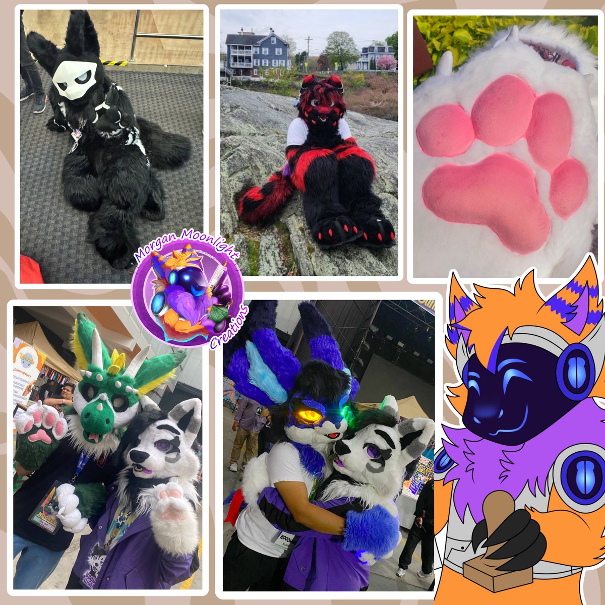 MorguitoMoon's tweet photo. Good news! We are opening commissions for a limited time. Feel free to send us a message to arrange a more precise quote based on your fursona's design; for now, our prices start as shown in the images in this post. Have a lovely day.💜
#fursuitcommissionsopen #fursuitmaker https://t.co/OIEKLSPY01