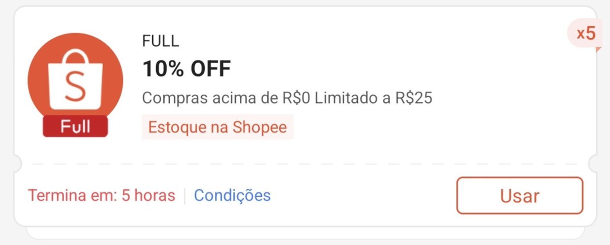 usemeuscupons05's tweet photo. Corre e pegue o meu cupom antes que esgote! 📢 - shopee

🎟 Full 
👉🏻10% OFF em compras acima de R$00 limitado a R$25
-
😉 pegue o seu aqui! 👇🏻
https://t.co/nZGH9WjJ9s
-
✅️ só estoque shopee! 
-
#shopee #shopeebr #cupomdedesconto #cupomdedesconto #cupomoff https://t.co/DXCJBaQgM9