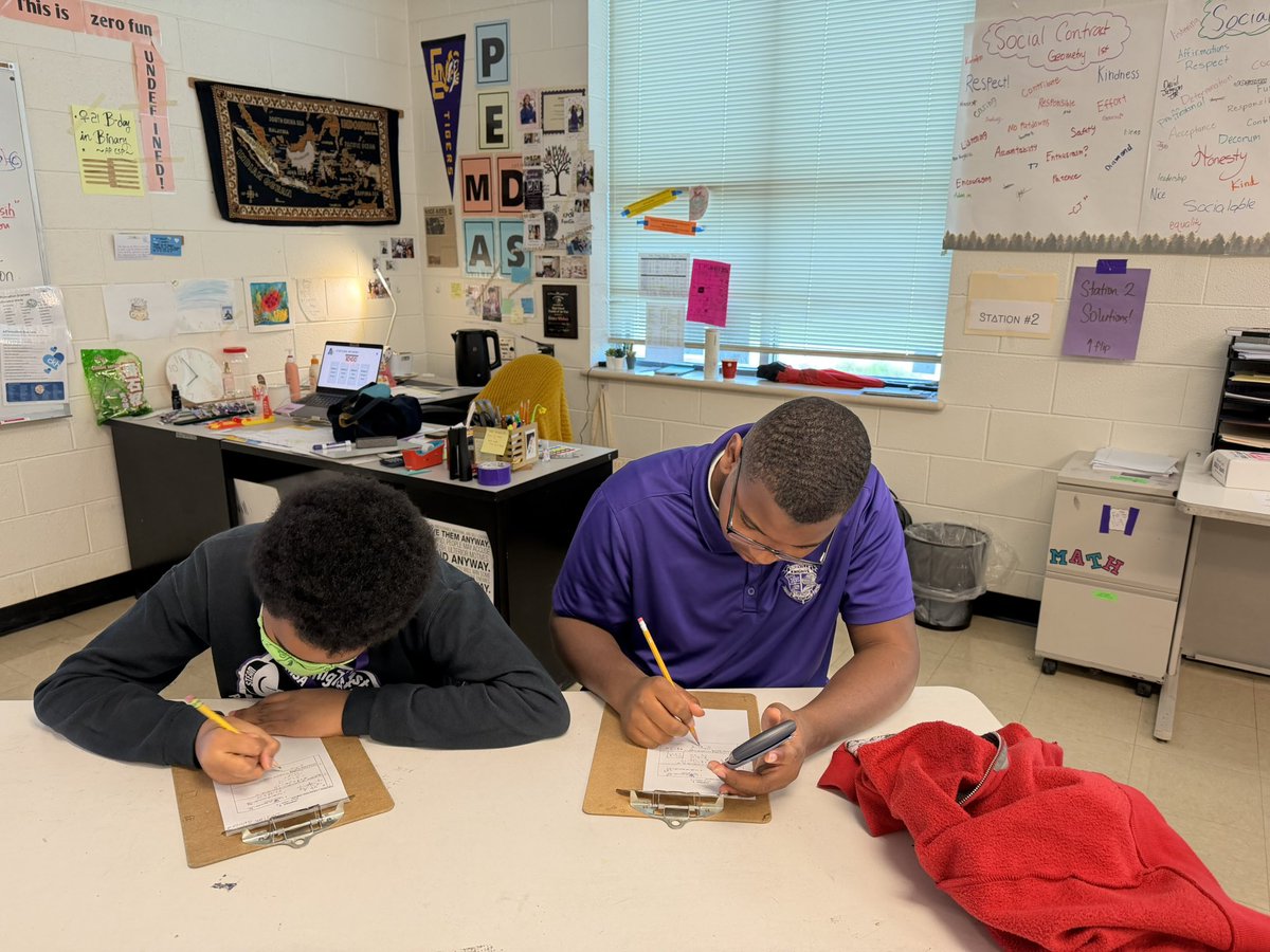 MSAEastKnights's tweet photo. Our Geometry Knights in Ms. Silaban’s class worked collaboratively through engaging station activities to review for their Topic 1 Assessment (Unit 1 Test)! 
#MSAEast #KnightPride #Geometry #MathInAction #CollaborativeLearning #LearningTogether #ClimbingToNewHeights https://t.co/J7mUTA1yl4