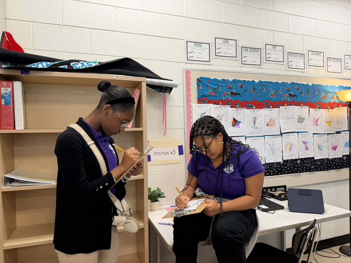 MSAEastKnights's tweet photo. Our Geometry Knights in Ms. Silaban’s class worked collaboratively through engaging station activities to review for their Topic 1 Assessment (Unit 1 Test)! 
#MSAEast #KnightPride #Geometry #MathInAction #CollaborativeLearning #LearningTogether #ClimbingToNewHeights https://t.co/J7mUTA1yl4