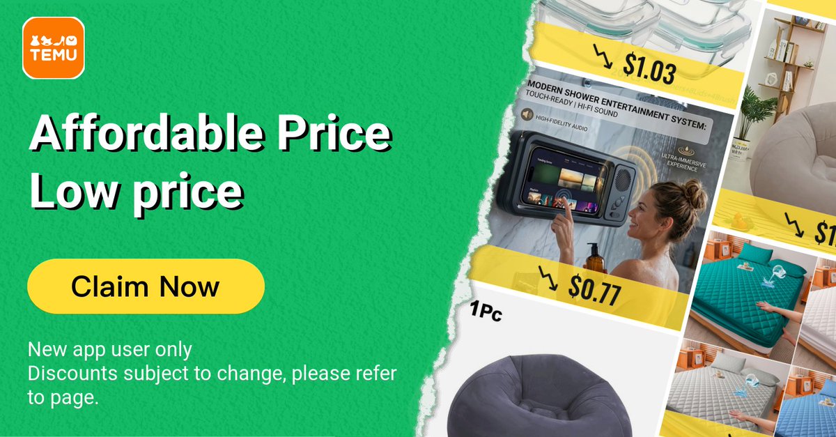vanti2chetan's tweet photo. 💥 Flash drop! Temu codes are here. Don’t Miss Out! 🎉
【 alq616346 】 SPECIAL OFFER! Unlock secret low prices 👉 https://t.co/ZpYfisvWwc https://t.co/fyRemvyWRW