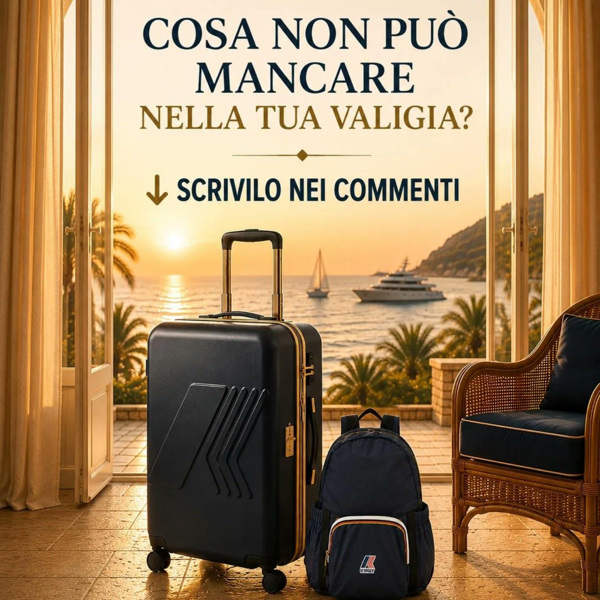 777miko's tweet photo. Quali sono gli essenziali irrinunciabili della tua valigia? Costume, cappellino o occhiali da sole? Raccontacelo nei commenti. Hello summer, hello adventure: scopri la collezione nei nostri store. https://t.co/899KsGigg8