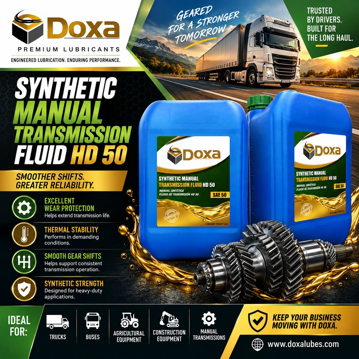 doxalubes's tweet photo. ⚙️ Keep your transmission ready for demanding work.

🔧 Synthetic performance. Reliable operation.

🛒 https://t.co/25LCqtgbl1

#Doxa #ManualTransmission #SAE50 #Lubricants https://t.co/tpWsXGbJRe