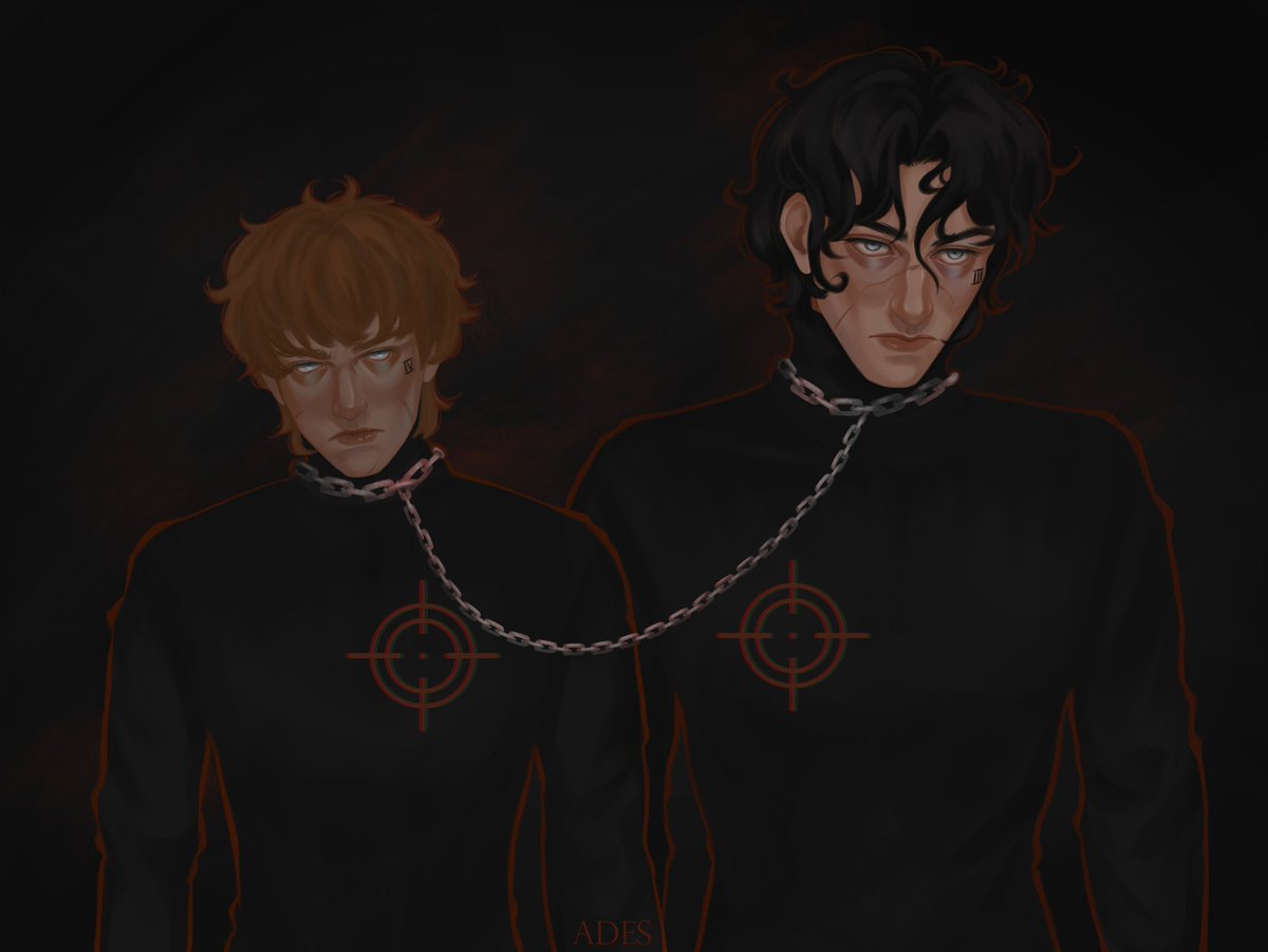 ades_art's tweet photo. Chained by one chain,
Bound by one goal

#allforthegame #aftg #neiljosten #jeanmoreau #jeaneil #neiljean https://t.co/IUh49gfdPF