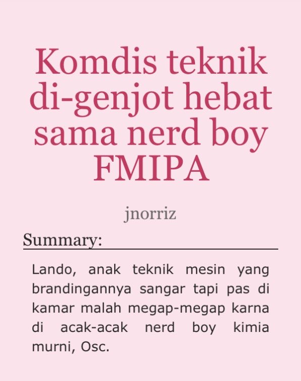 jjaneyth's tweet photo. #LANDOSCAR 814 🔞
‼️isinya bokep jorok BGTT‼️

Komdis teknik di-genjot hebat sama nerd boy FMIPA
— by @ jnorriz 😈👏🏻⚠️🥵☝🏻🤤😳🔥

🔗 https://t.co/rjZk2DH7H6 https://t.co/KuCCJ23pb1